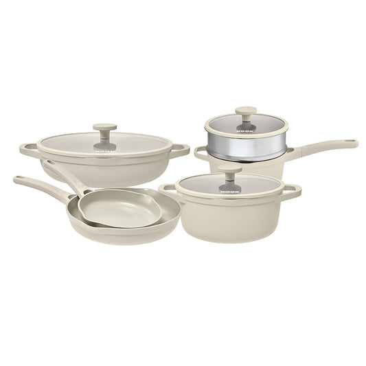 NOOK by Baccarat 6 Piece Cookware Set Cream