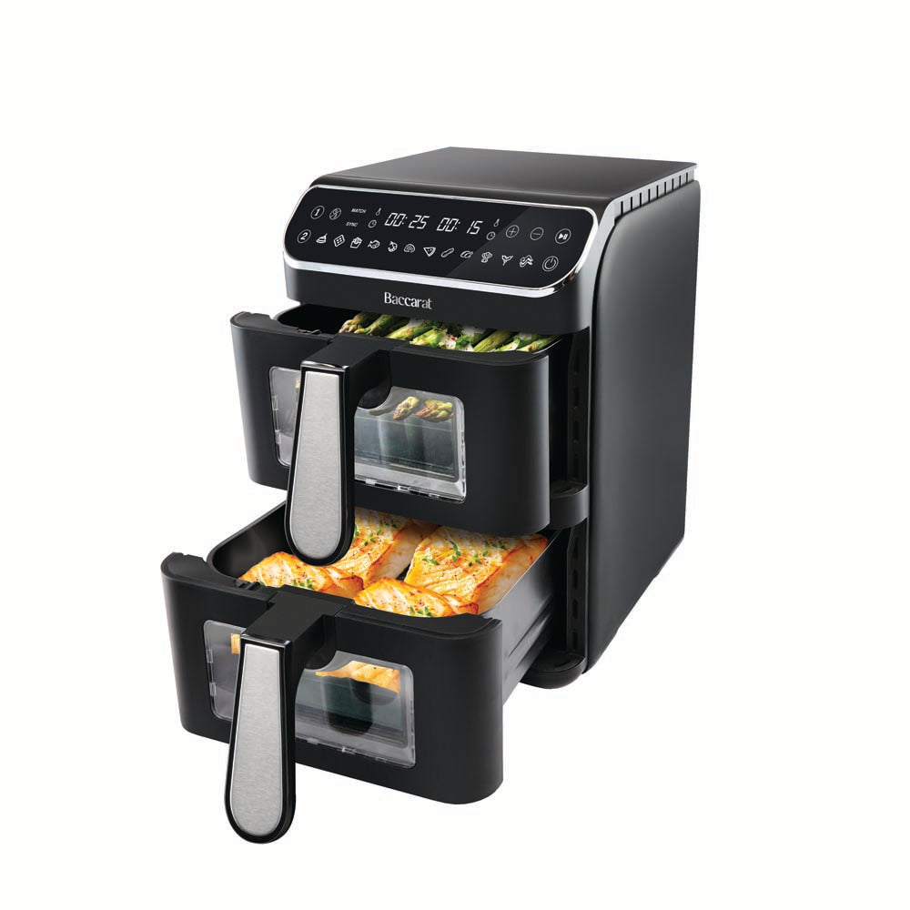 Baccarat 2 Stack Air fryer 11L Black