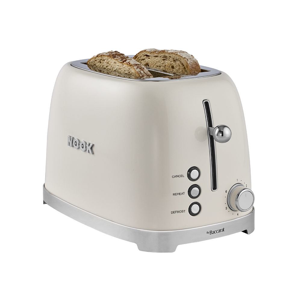 NOOK by Baccarat 2 Slice Toaster Cream