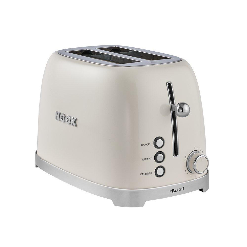NOOK by Baccarat 2 Slice Toaster Cream