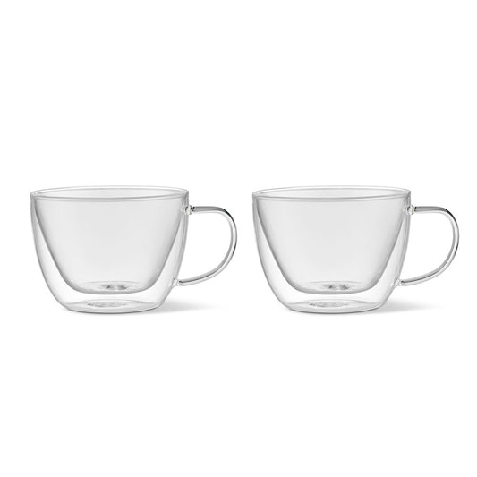 Baccarat Barista Café Set of 2 Double Wall Latte Glass