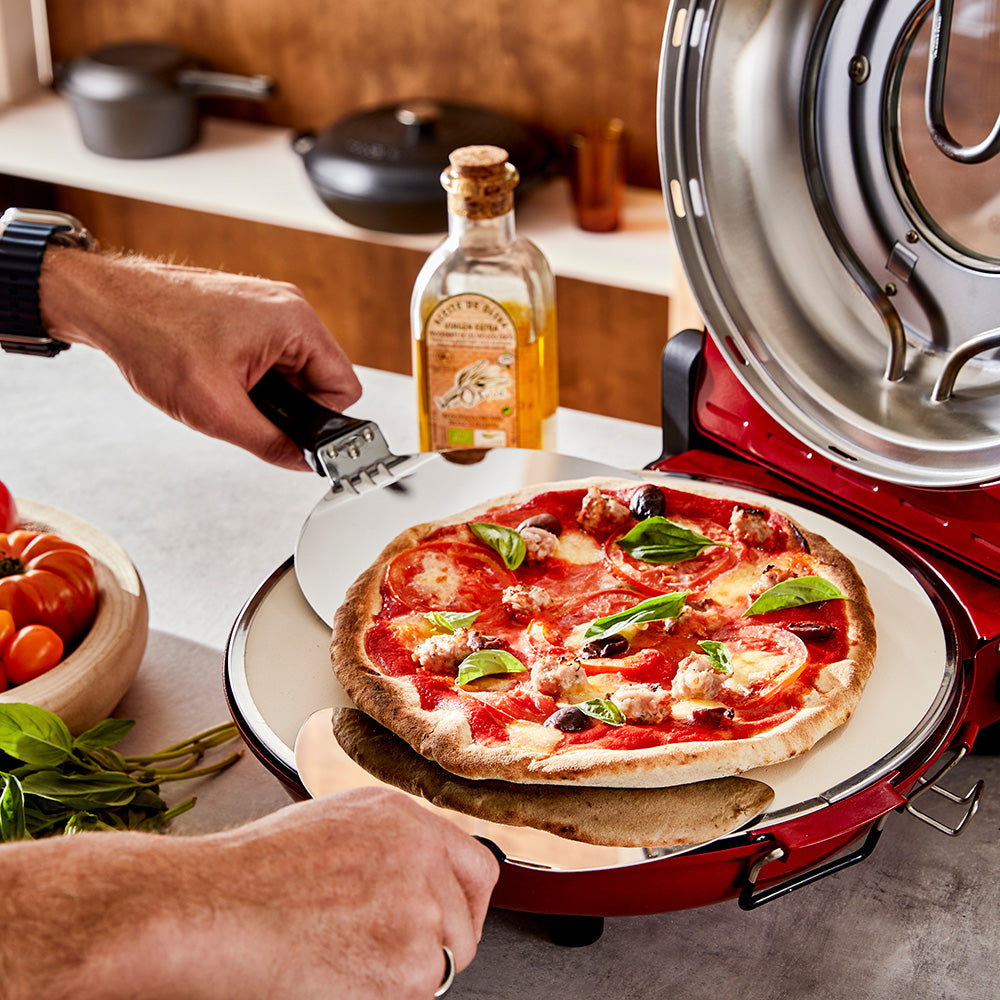 Baccarat The Gourmet Slice Pizza Oven Red