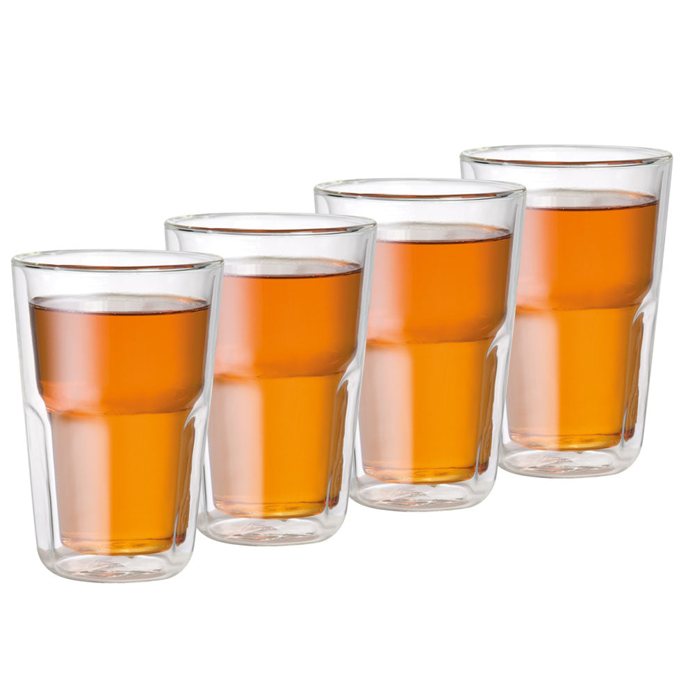 Baccarat Barista Facet Double Wall Glass Medium 345ml Set of 4