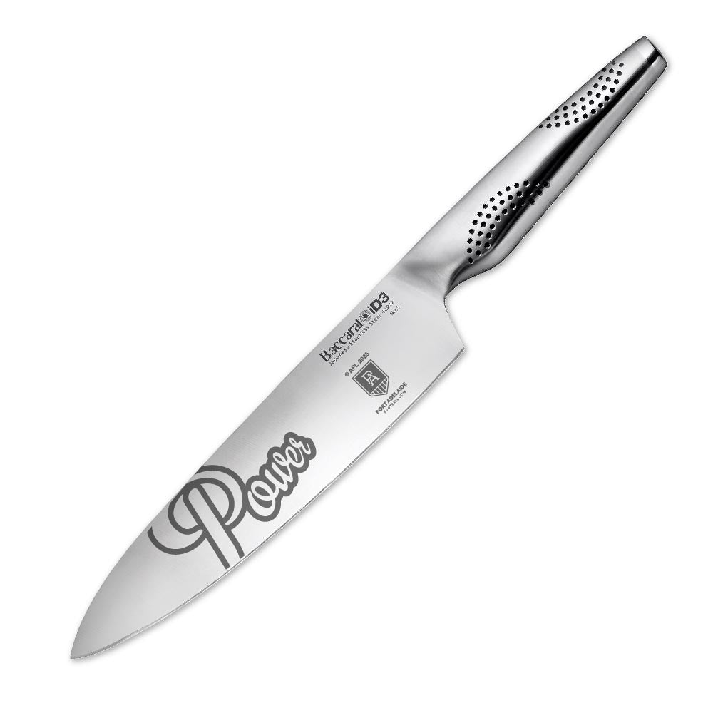 Baccarat iD3 Chefs Knife 20cm AFL Port Adelaide Power at Baccarat