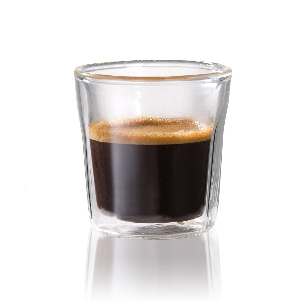 Baccarat Barista Facet Double Wall Espresso Glass 88ml Set of 4