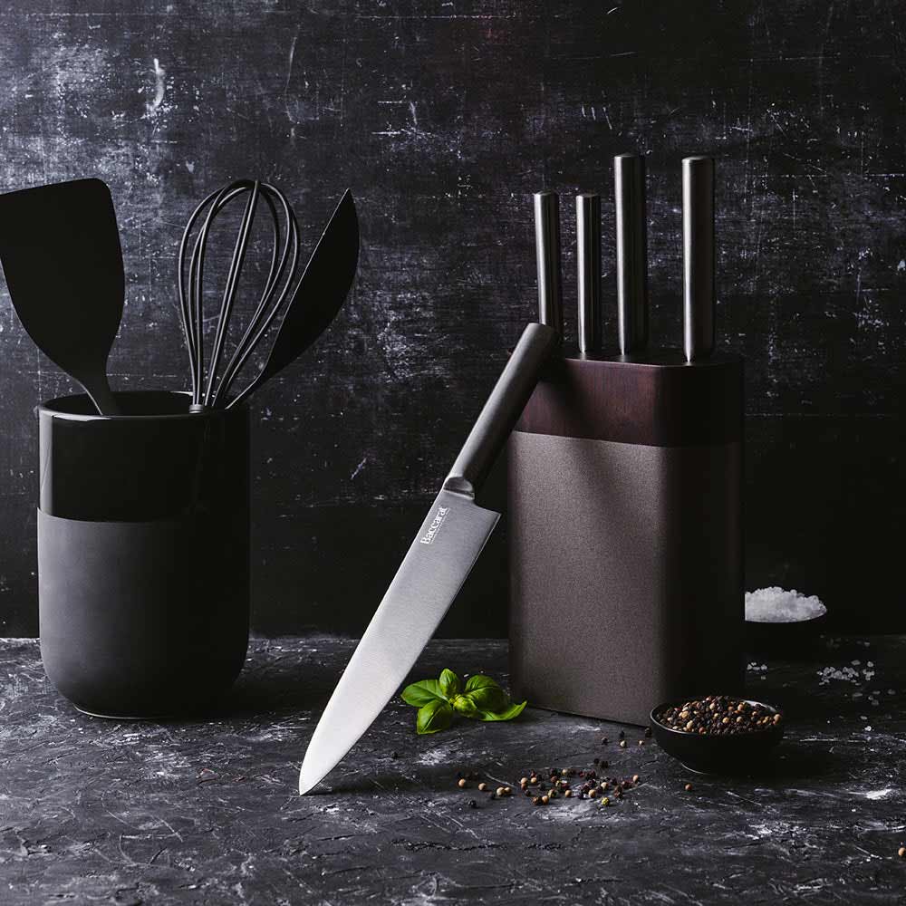 Baccarat Daisho Nara 6 Piece Japanese Steel Knife Block Graphite