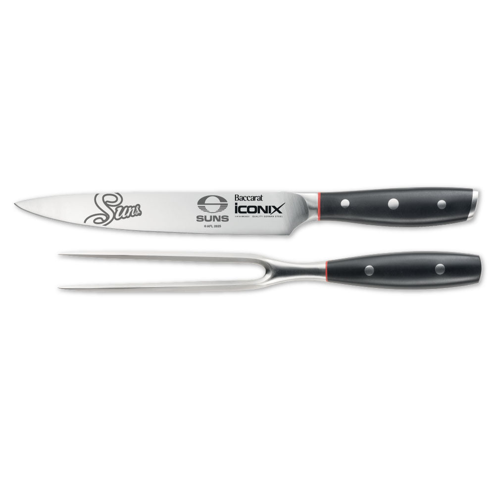 Baccarat iconiX Carving Knife Set AFL Gold Coast Suns at Baccarat