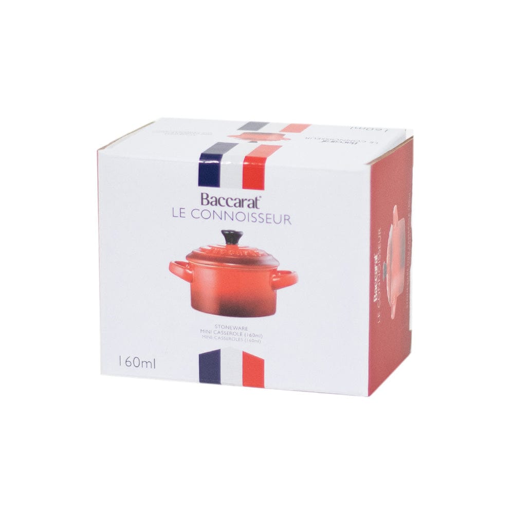 Baccarat Le Connoisseur Stoneware Mini Casserole with Lid 160ml Red