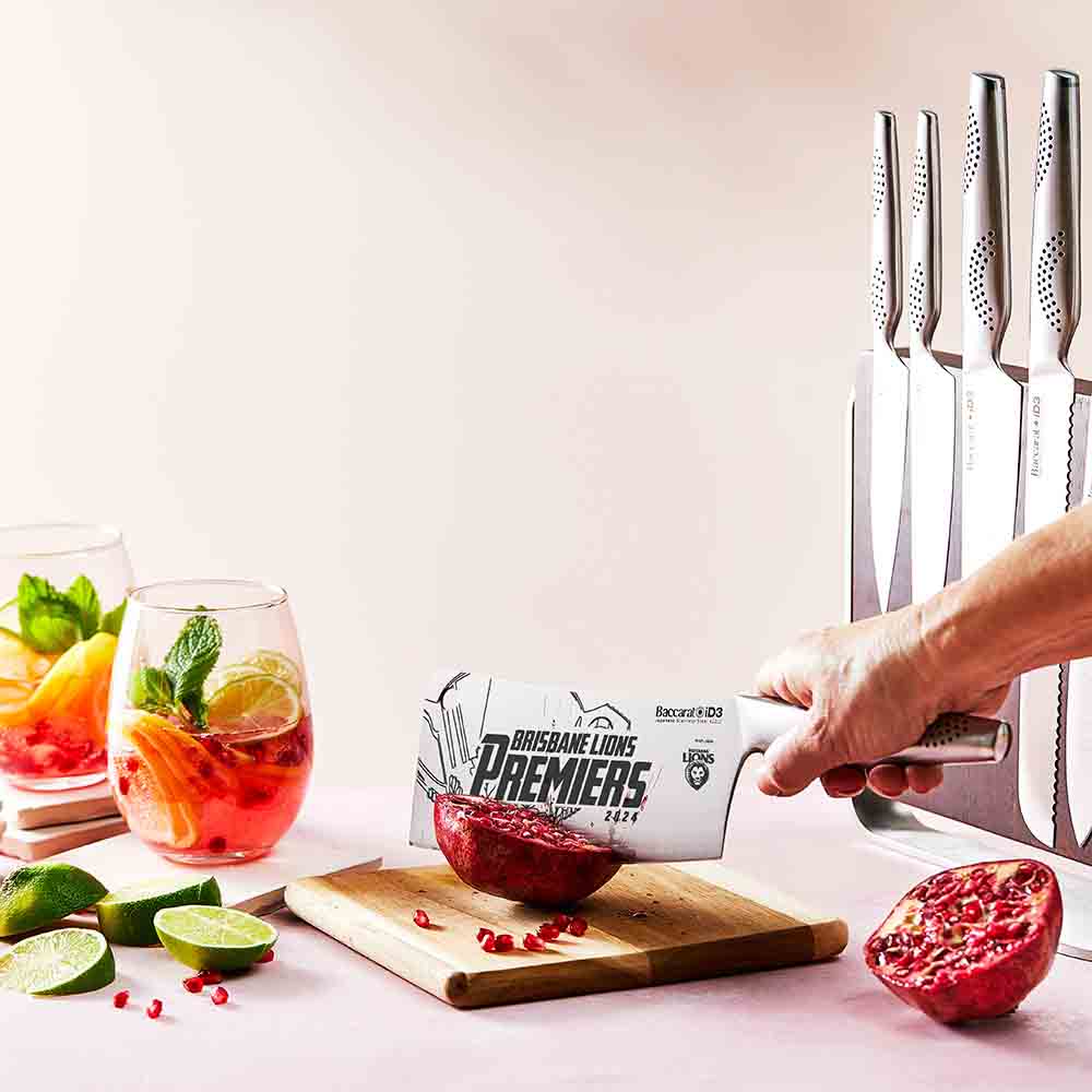 Baccarat iD3 Nakano 7 Piece Knife Block Premiers 2024 Brisbane Lions