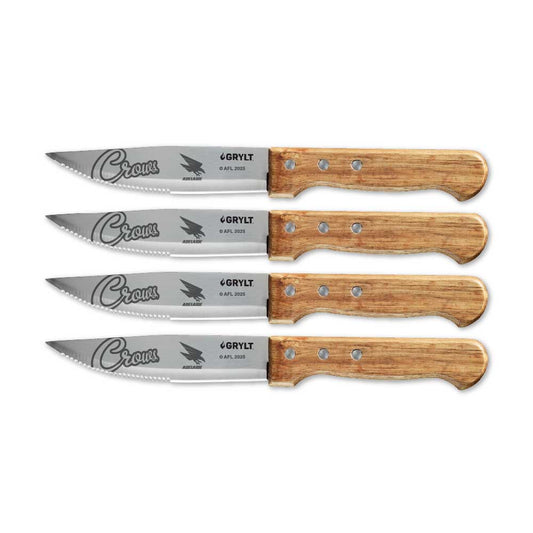 GRYLT Jumbo 4 Piece Steak Knife Set AFL Adelaide Crows at Baccarat