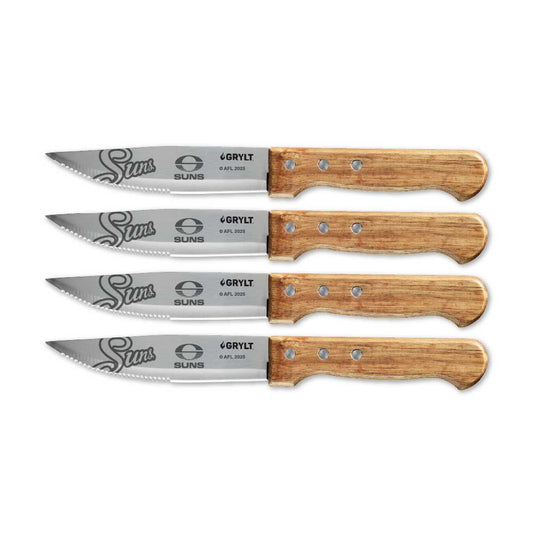 GRYLT Jumbo 4 Piece Steak Knife Set AFL Gold Coast Suns at Baccarat