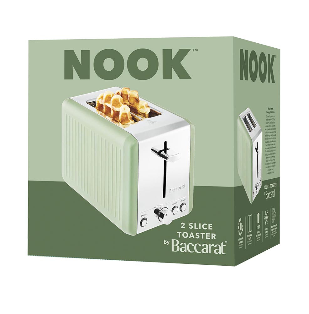 NOOK by Baccarat 2 Slice Toaster Sage