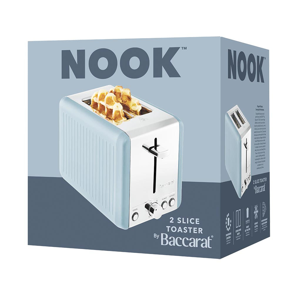 NOOK by Baccarat 2 Slice Toaster Denim