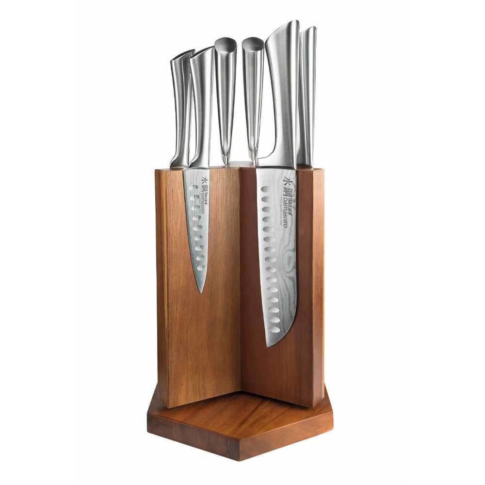 Baccarat Damashiro Suru 7 Piece Knife Block