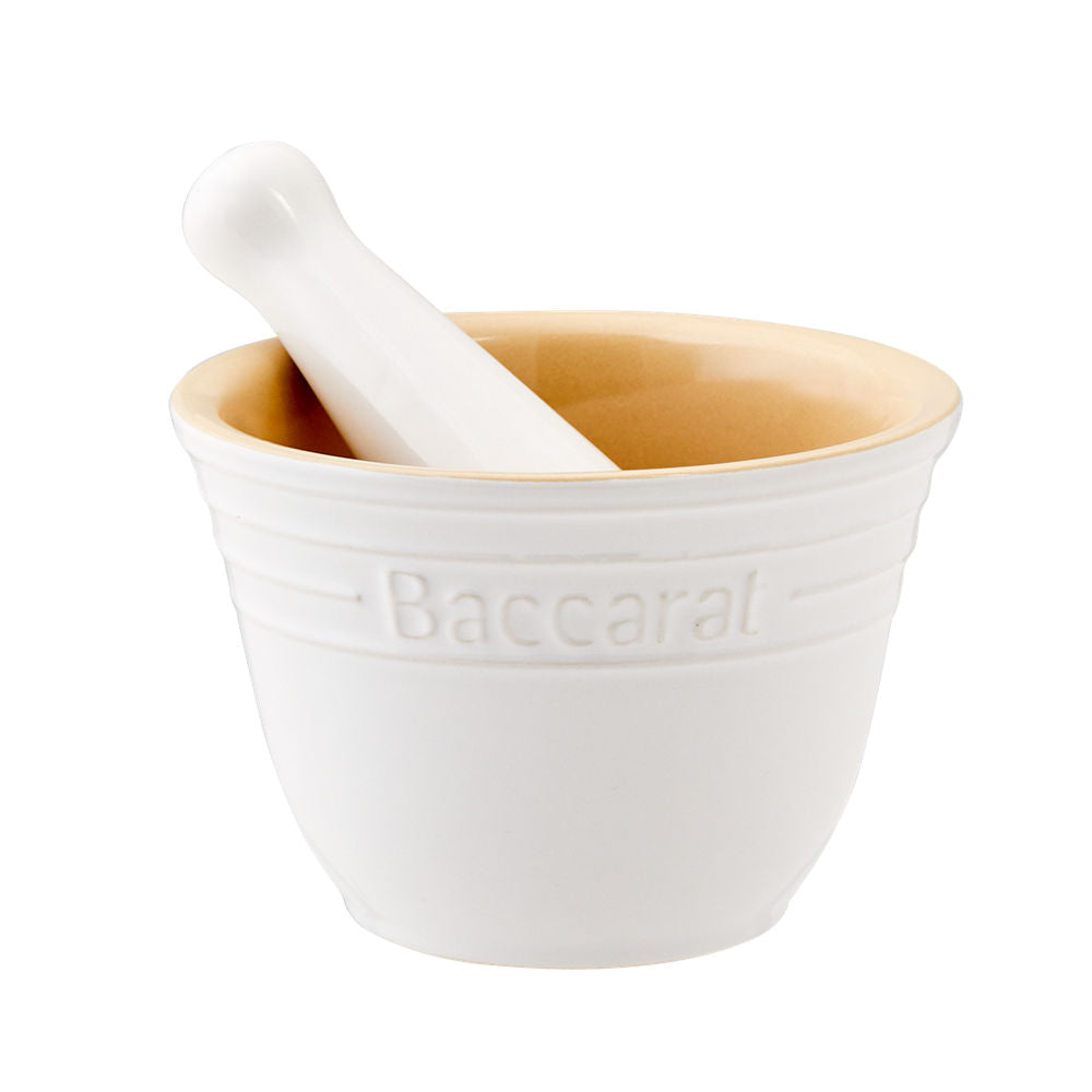 Baccarat Le Connoisseur Mortar & Pestle White