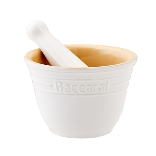 Baccarat Le Connoisseur Mortar & Pestle White