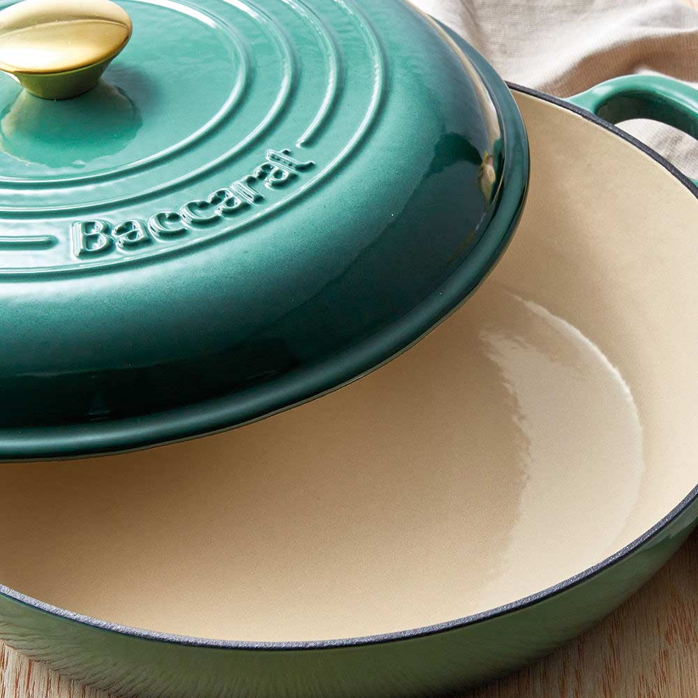 Baccarat Le Connoisseur Round French Saute Pan 31cm Moss Green