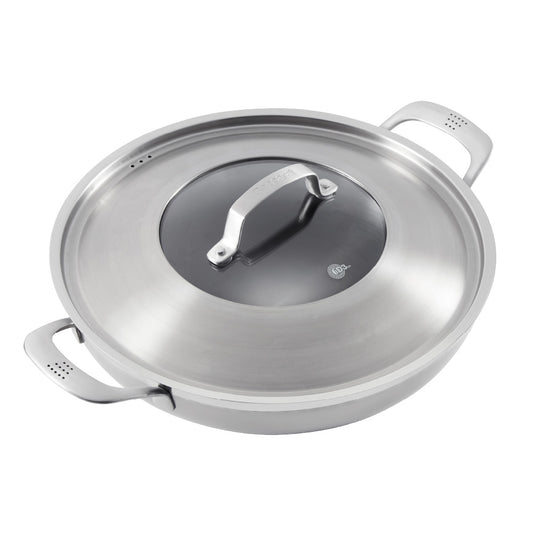 Baccarat iD3 Stainless Steel Chef Pan with Lid 32cm