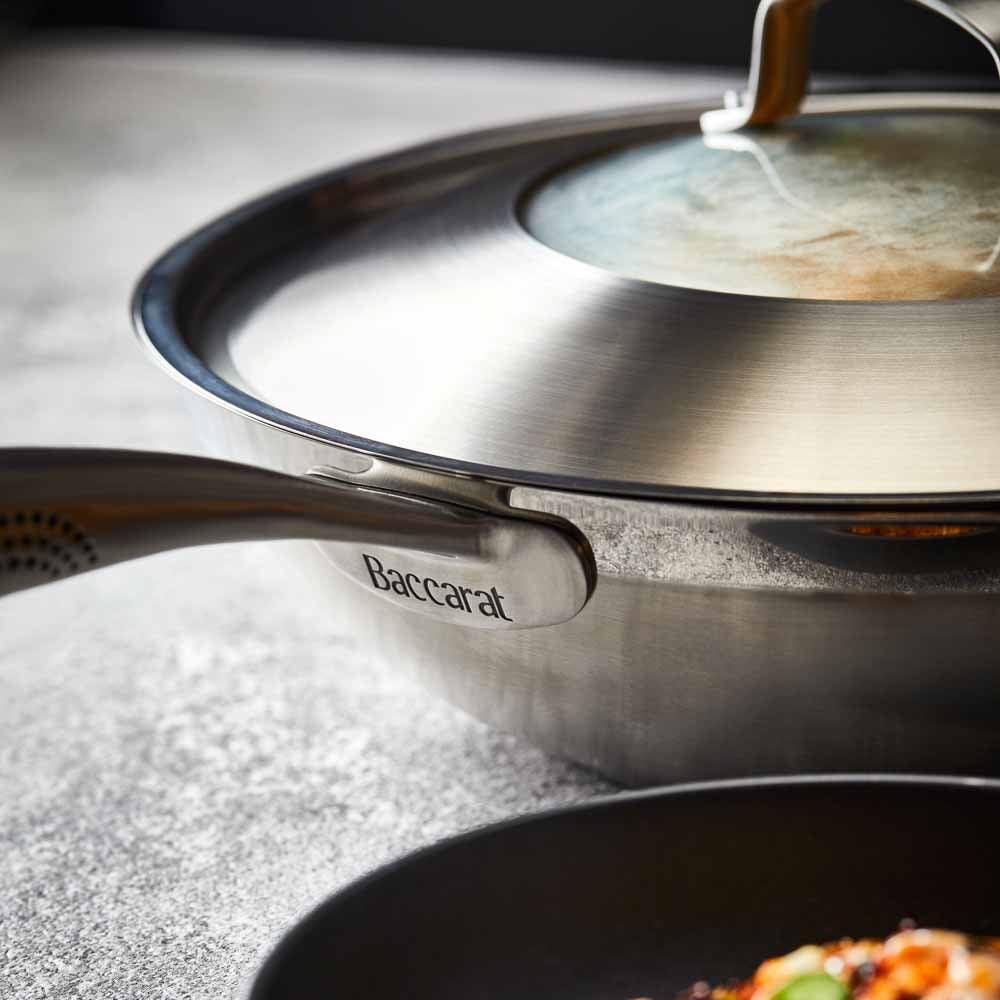 Baccarat iD3 Stainless Steel Wok with Lid 32cm