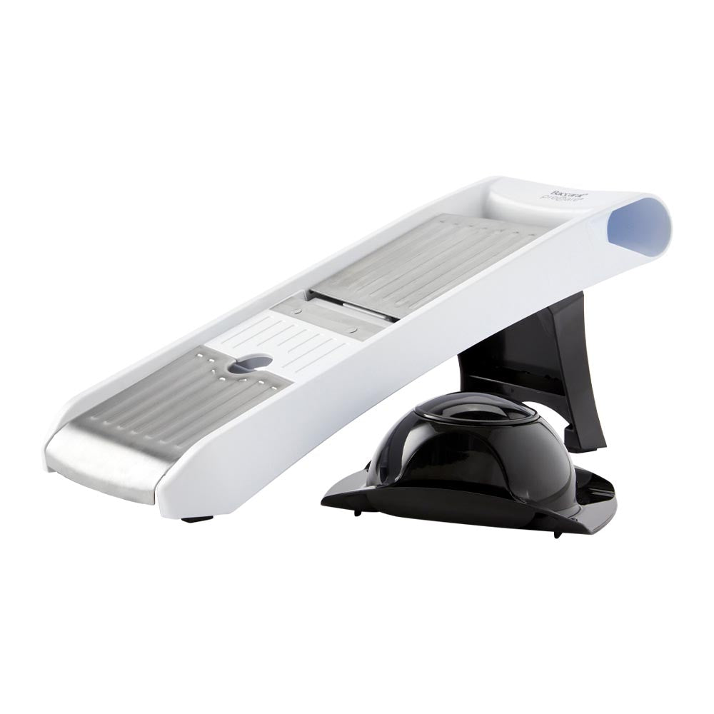 Close-up of a sleek mandoline slicer showcasing its precision blades and ergonomic design - Baccarat