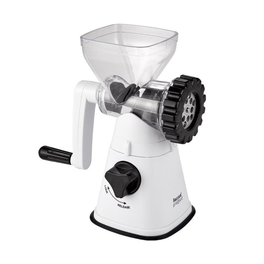 Garlic and vegetable mincer with white top and gray base for versatile food preparation - Baccarat
