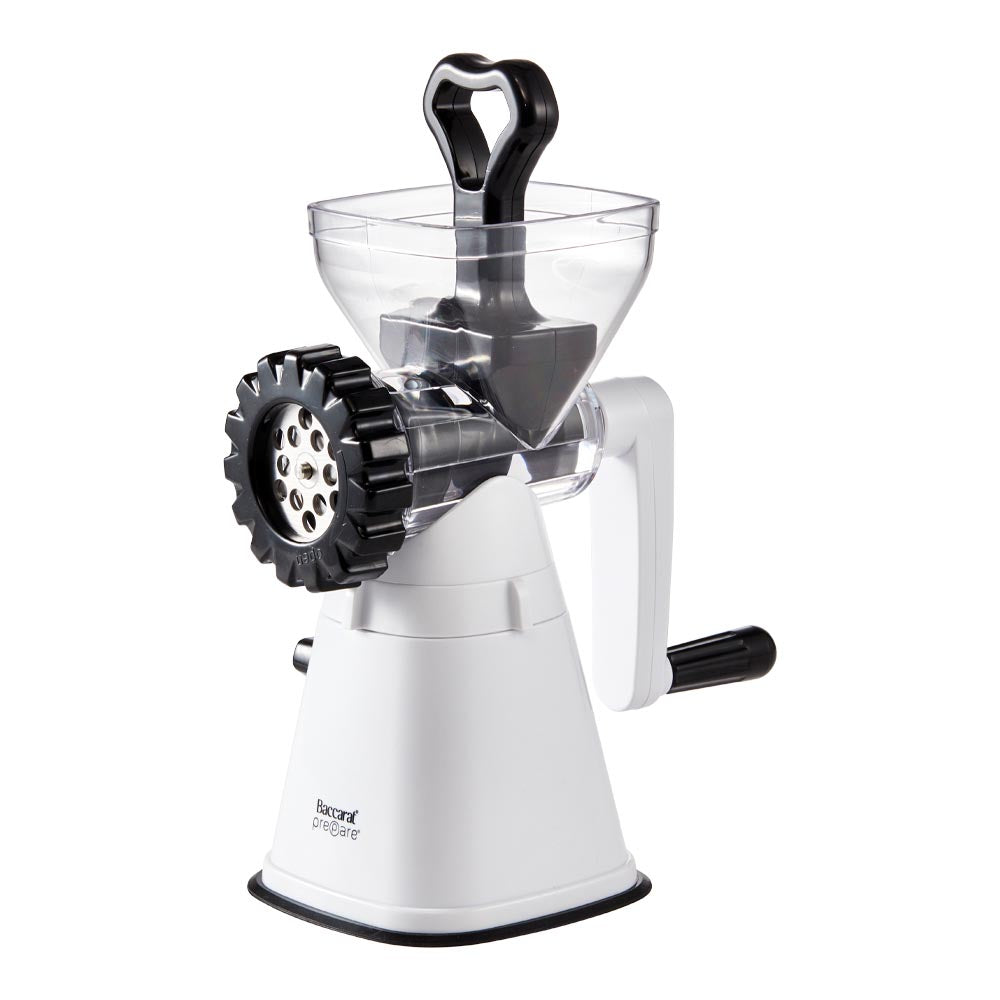 Garlic and vegetable mincer with white top and gray base for versatile food preparation - Baccarat