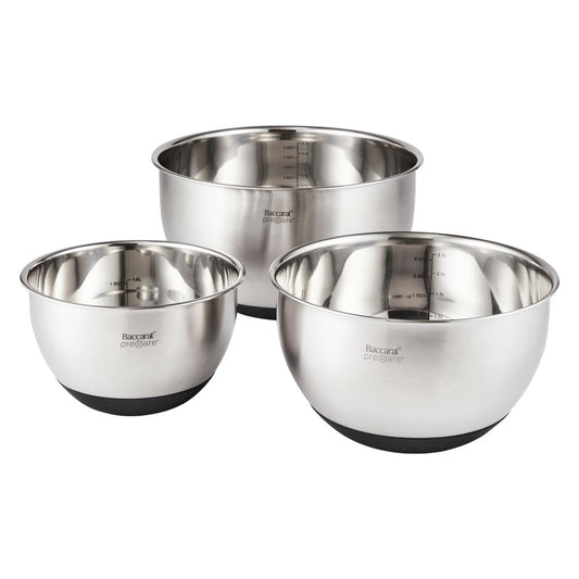 Baccarat Prepare Set of 3 Mixing Bowls with Lids at Baccarat