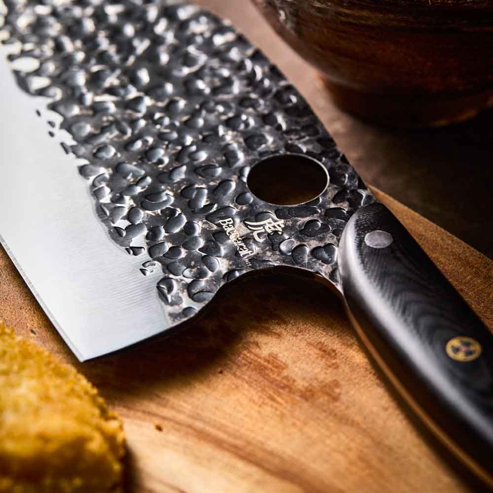 Baccarat KUROI KIBA Moon Knife 17.5cm detail image of blade at Baccarat