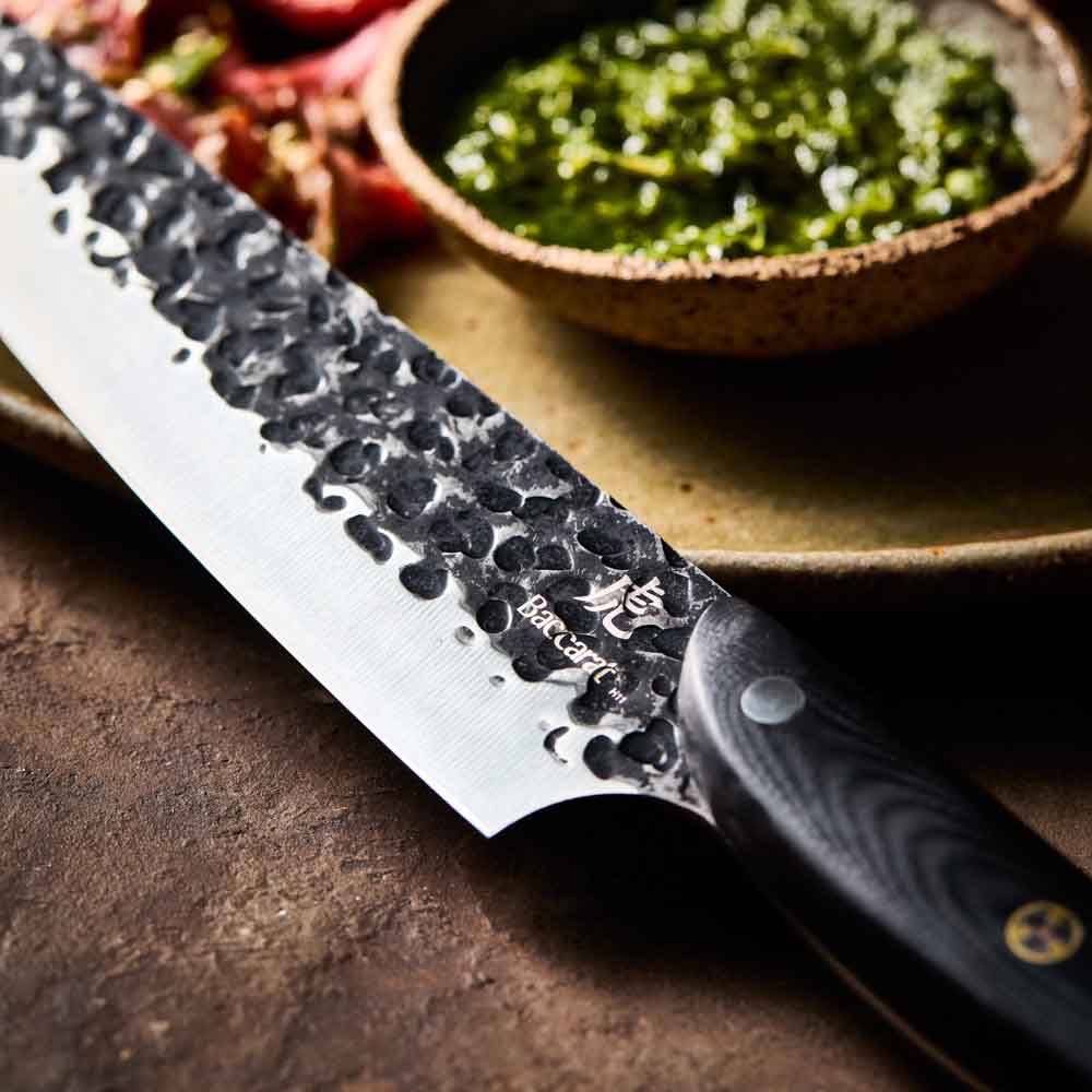 Baccarat KUROI KIBA Chefs Knife 20cm detail image at Baccarat