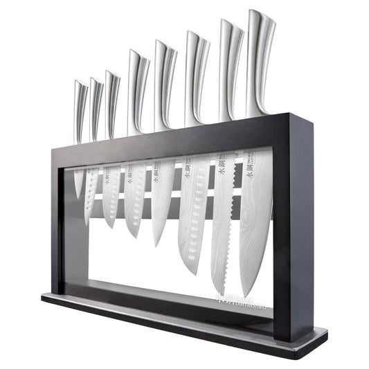 Baccarat Damashiro Kire 9 Piece Knife Block