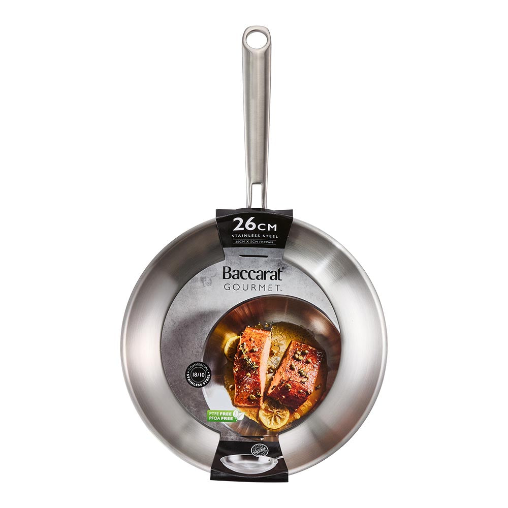 Baccarat Gourmet Stainless Steel Frypan 26cm packaging image at Baccarat
