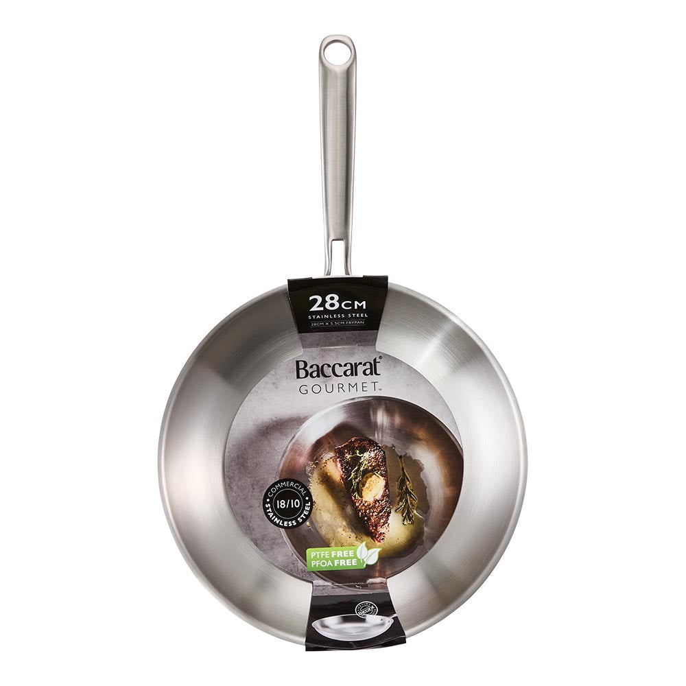 Baccarat Gourmet Stainless Steel Frypan 28cm packaging image at Baccarat