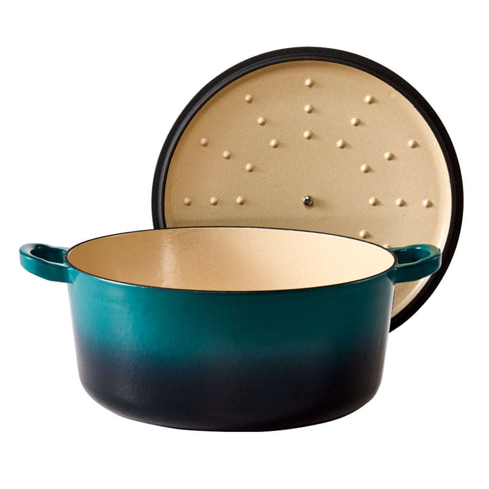 Baccarat Le Connoisseur Cast Iron Round French Oven 6.3L Lagoon Blue at Baccarat