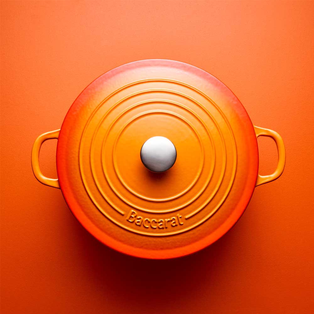 Baccarat Le Connoisseur Cast Iron Round French Oven 6.3L Lava - Limited Edition