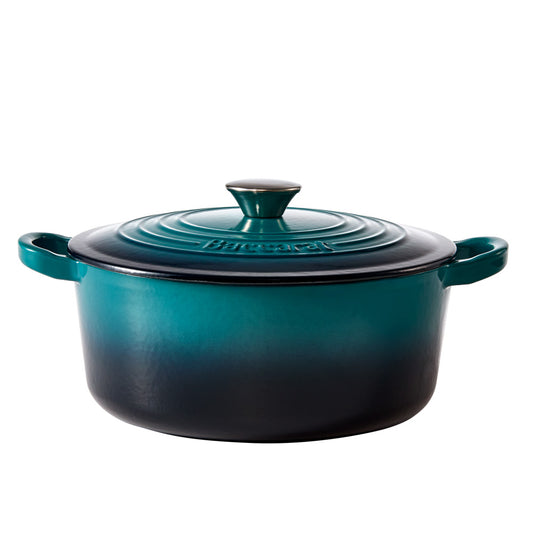 Baccarat Le Connoisseur Cast Iron Round French Oven 3.9L Lagoon Blue at Baccarat