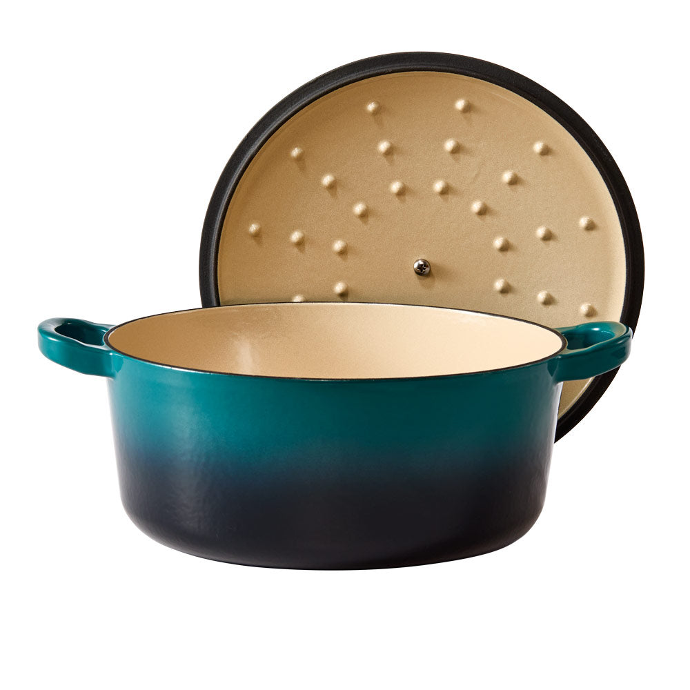 Baccarat Le Connoisseur Cast Iron Round French Oven 3.9L Lagoon Blue at Baccarat
