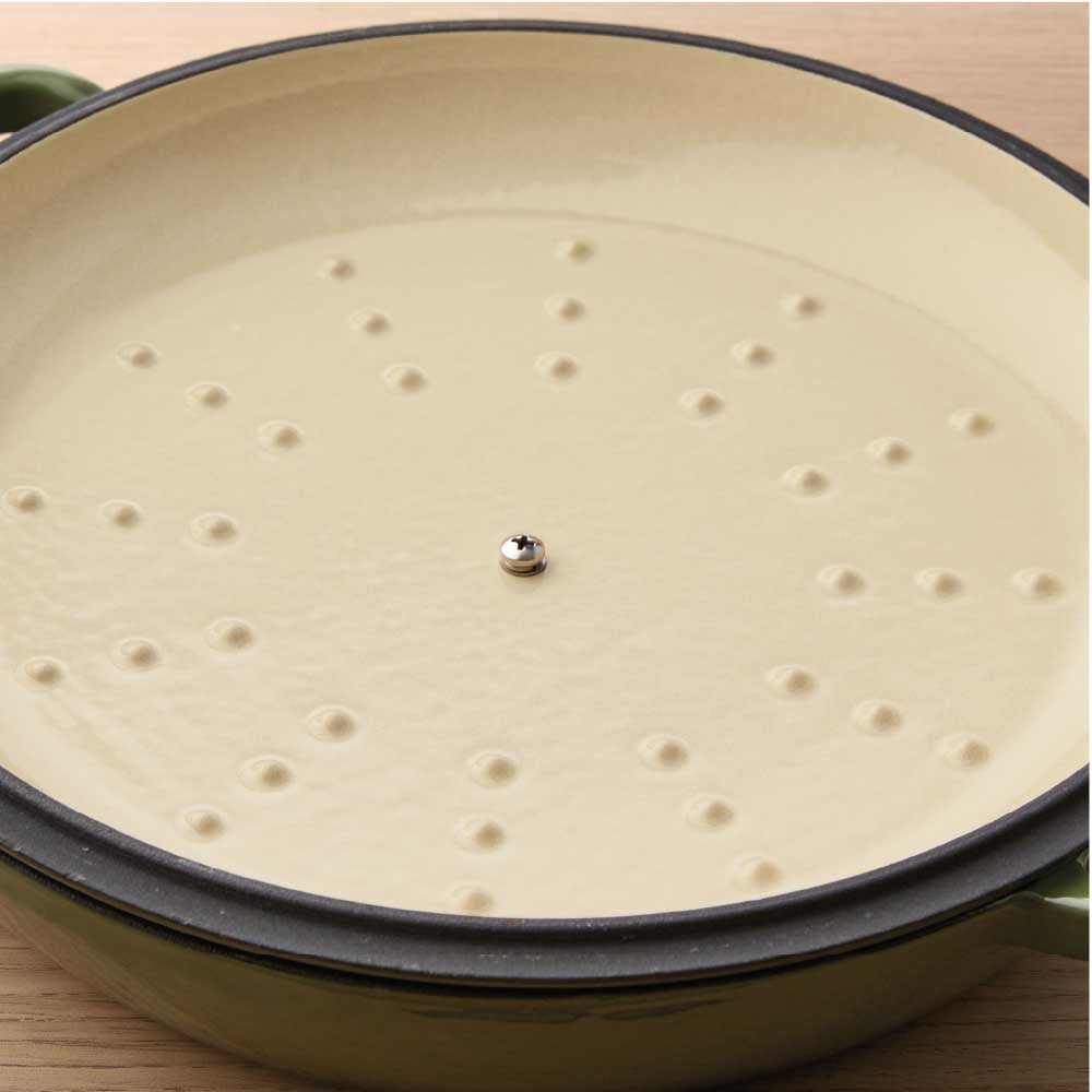 Baccarat Le Connoisseur Cast Iron Round French Saute Pan 31cm Sage Green at Baccarat