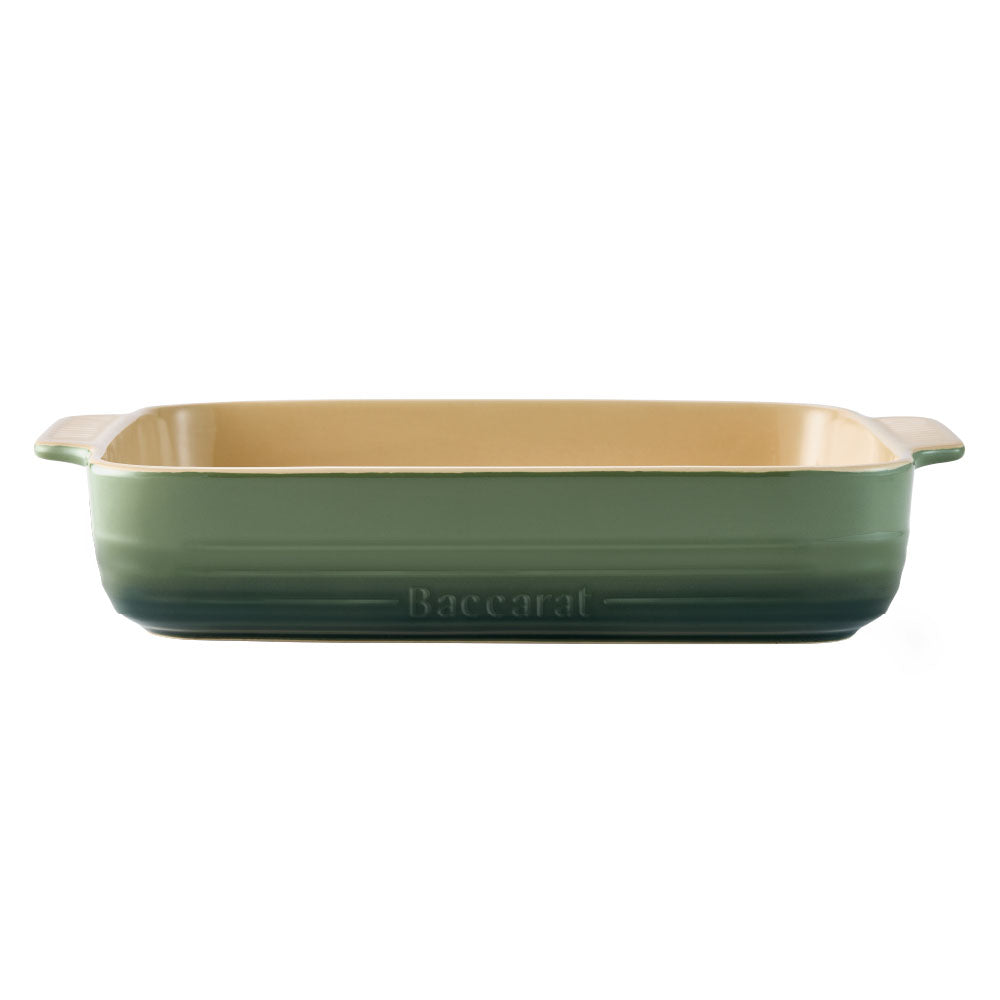 Baccarat Le Connoisseur Stoneware Lasagne Baking Dish 38cm Sage Green at Baccarat