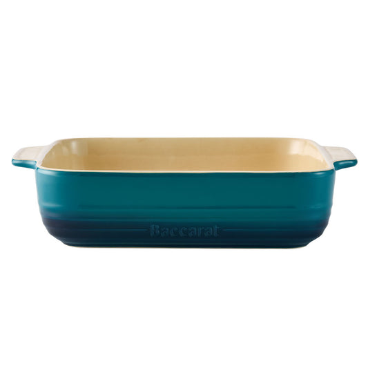 Baccarat Le Connoisseur Stoneware Square Baking Dish 24cm Lagoon Blue at Baccarat