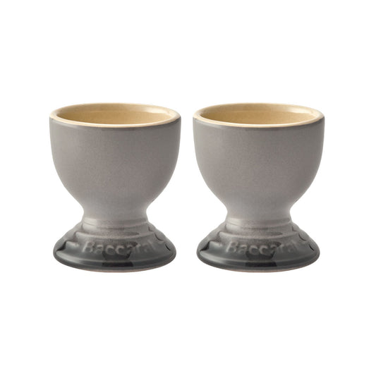 Baccarat Le Connoisseur Stoneware Set of 2 Egg Cups Smoke Grey at Baccarat