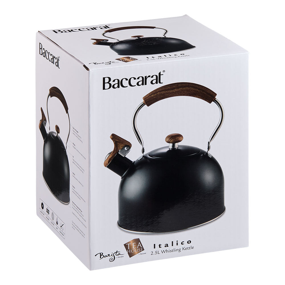 Baccarat Barista Tea House Italico Kettle 2.5L Black at Baccarat