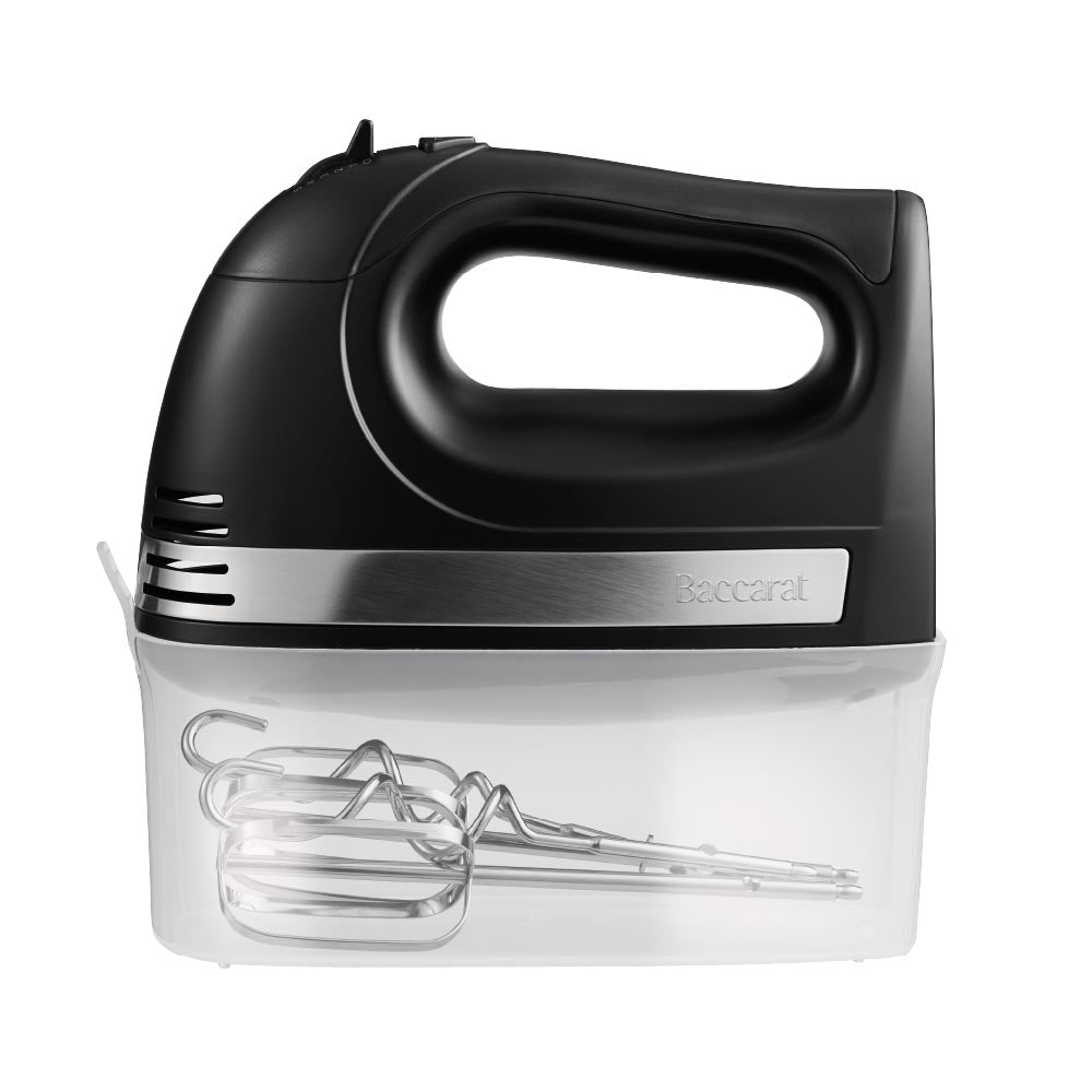 Black Hand Mixer with attachment storage case - Baccarat