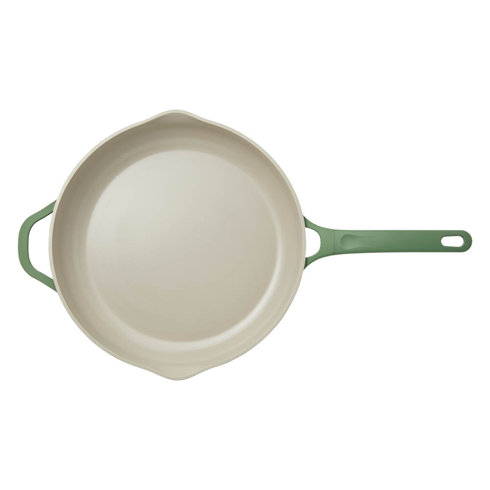 NOOK by Baccarat Frypan with Helper Handle 32cm Sage