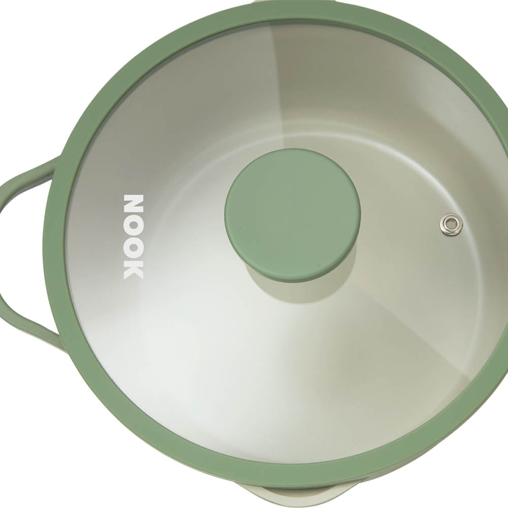 NOOK by Baccarat Saucepan with Lid 20cm Sage