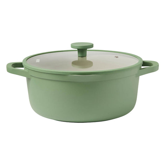 NOOK by Baccarat Casserole with Lid 28cm Sage