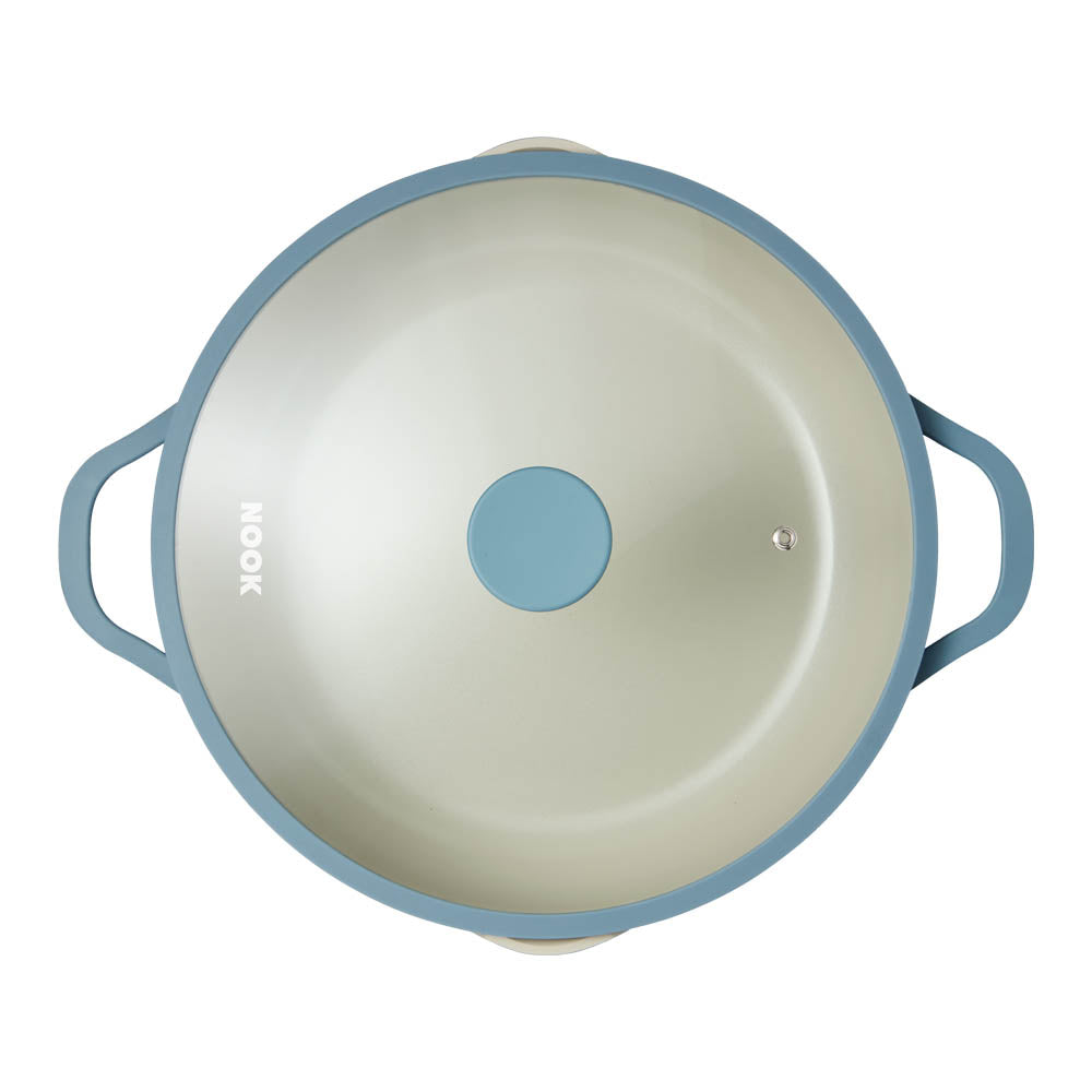 NOOK by Baccarat Saute Pan with Lid 30cm Denim