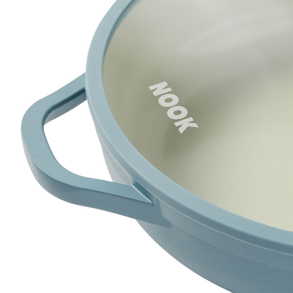 NOOK by Baccarat Saute Pan with Lid 30cm Denim