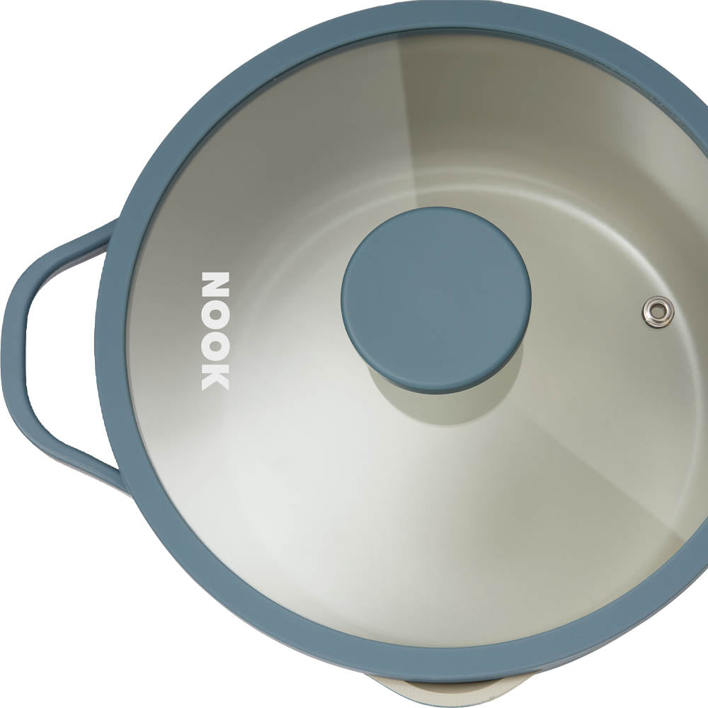 NOOK by Baccarat Saucepan with Lid 20cm Denim