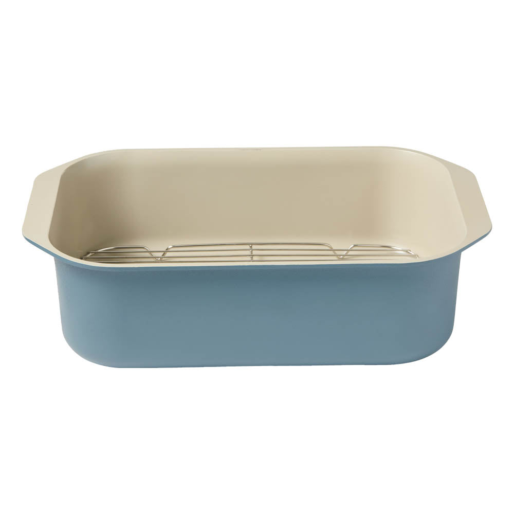 NOOK by Baccarat Roaster with Rack 34cm Denim