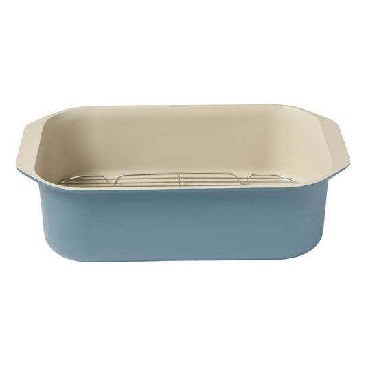 NOOK by Baccarat Roaster with Rack 34cm Denim
